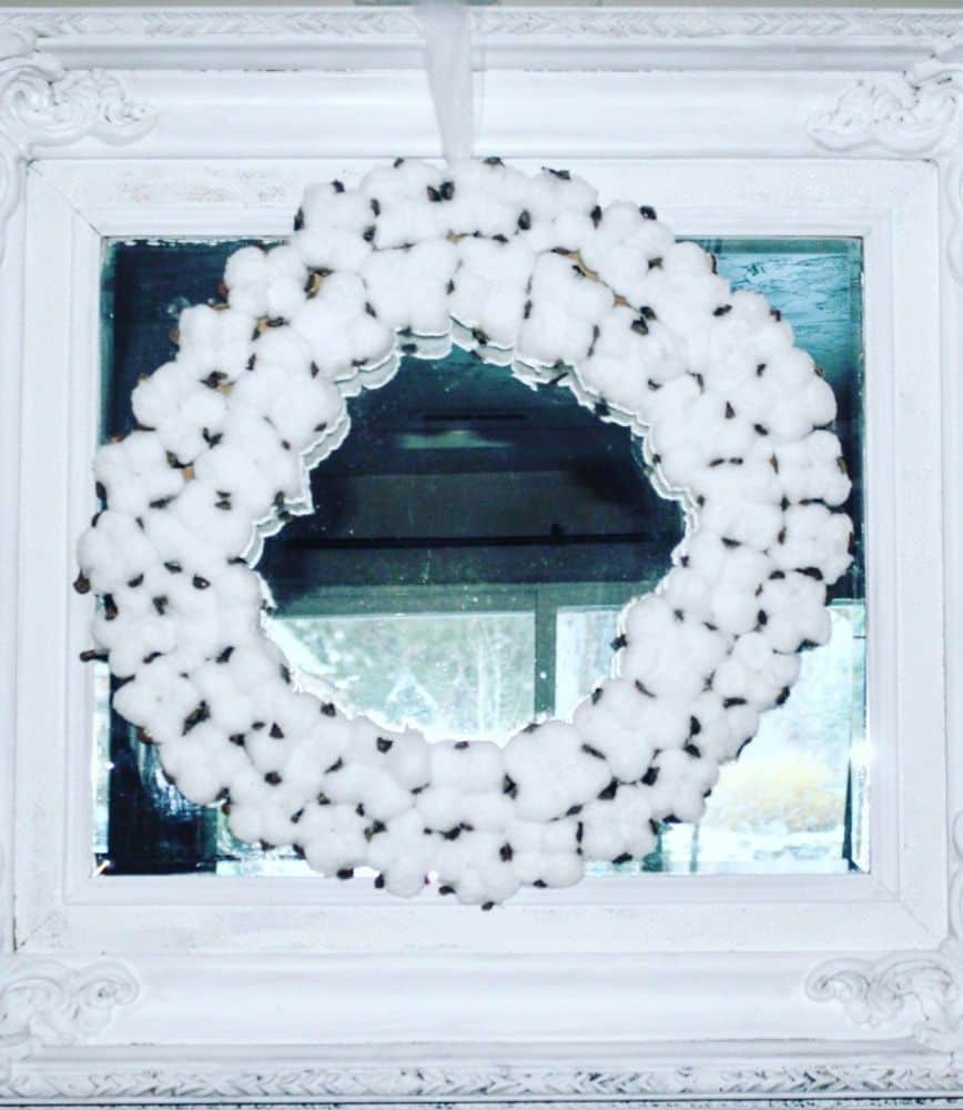 Cotton Blossom Wreath