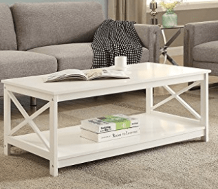 15 Affordable Farmhouse Coffee Table White & Rustic Wood +5 decor tips