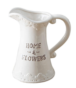 Do you look for the perfect neutral kitchen home decor at a price you can afford? This is a list of the Best Affordable White Farmhouse Pitchers. You will love this collection of kitchen pitchers. #homedecor #farmhousehomedecor #farmhousekitchen #modernfarmhouse #neutralkitchen #whitefarmhousedecor