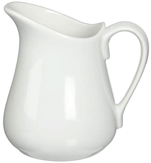 white pitcher