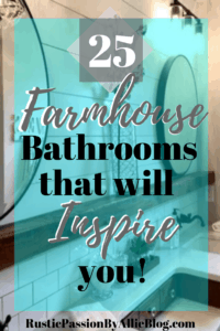 Are you obsessed with modern farmhouse bathrooms? These bathrooms are too die for the subway tile and shiplap walls are beautiful. I love this collection of farmhouse bathrooms. Learn how to decorate just like Joanna Gaines. The perfect touch of modern farmhouse and rustic. #farmhousebathroom #neutralbathroom #marblebathroom #whitebathroom #fixerupperstyle #fixerupper #joannagainesinspired #joannagaines