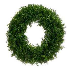 The cutest affordable boxwood wreath will look perfect hanging in your home.