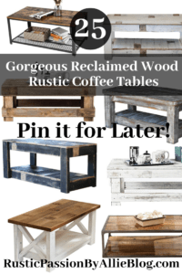 I absolutely love farmhouse, rustic, and industrial coffee tables. There are so many different styles in this post. A coffee table is the centerpiece of a living room. This collection is full of chunky, white, Joanna Gaines inspired coffee tables.