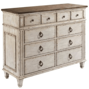 This is the perfect cream and wood farmhouse dresser.