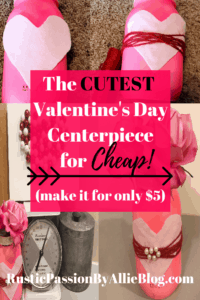 DIY Valentine's Day Mason Jar Centerpiece