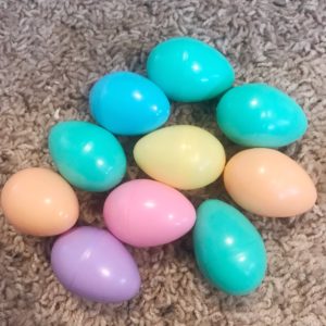 Pastel Plastic Easter eggs